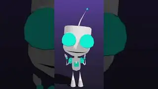 Cute Gir. #mmdshorts #invaderzim #gir