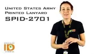 United States Army Printed Lanyard SPID-2701 by Specialist ID