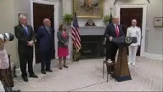 Trump defends Dorian map, Pence stay at Doonbeg