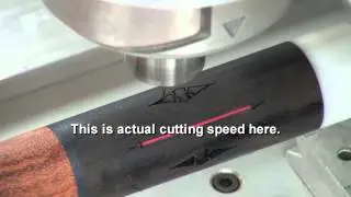 Cue Making - slotted diamond inlay pocketing