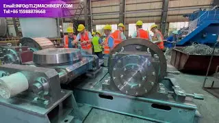 Incineration Rotary Kiln Hazardous Waste European CE Certified Thrust Roller Support Roll Assembly.