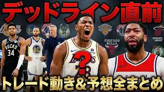 【この動画を見たら丸わかり】デットラインまであと数時間わかりやすすぎる解説動画‼️#クーズ男 #nba #レイカーズ #アンソニーデイビス #ウォリアーズ #八村塁 #リーブス #ヤニス 