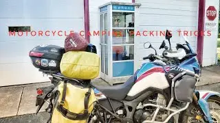 How to pack for motorcycle camping.