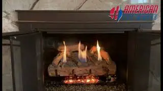 Split Oak Logs on a G9 Gas Burner