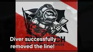 Dive Tech Boat Cleaning Service - Removing cable!