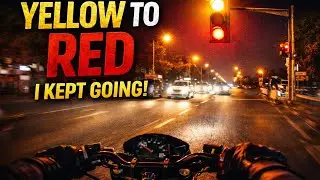 The light turned RED&hellip; and my heart skipped a beat 😶&zwj;🌫️🏍️