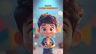Ganesh Chaturthi Song Kids Voice | AI Ganeshji | Ganpati Bappa Morya #reel #youtube #shorts #ganesh
