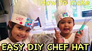 #DIY EASY CHEF HAT | The Belle Sisters