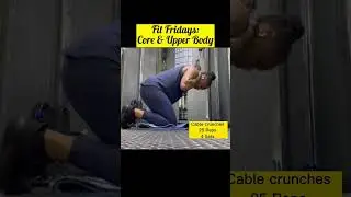 Core & Upper Body on Fit Fridays #health #fitness #fitmom #exercise #core #armsworkout #consistency