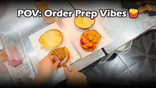 🔥 Fast Food Kitchen Vibes | Satisfying Order Prep Moments 🍔🍟