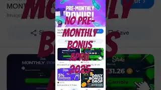 Stake April 2025 Pre-Monthly Bonus not coming