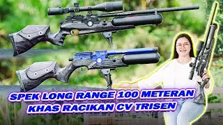 SPEK LONG RANGE 100 METERAN!! TES AKURASI PCP BOCAP FX AIRGUNS BERKUALITAS SUPER RACIKAN CV TRISEN😎