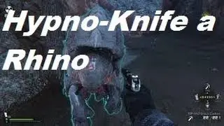 Hypno-Knife a Rhino ( Turn a rhino into a valuable ally ) 50 Teeth upgrade Showcase
