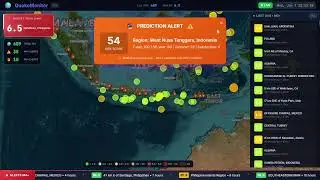 LIVE : Real-Time Earthquake & Volcano Monitoring Dashboard