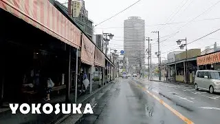 Driving in Yokosuka 4K - Rainy Day Drive in Japan (POV)