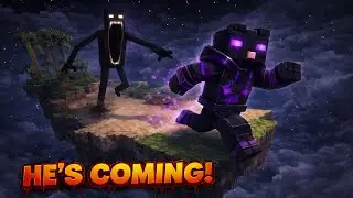 I Survived 100 Days on OneBlock While Being Hunted By MONSTERS In Minecraft