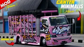 MOD BUSSID TERBARU || TRUCK CANTER MINIMALIS SIMPLE CONCEPT MBOISS PER LEMEZ 🤙🔥