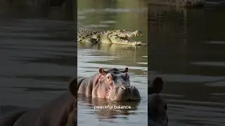THE FRIENDSHIP BETWEEN THE CROCODILE AND THE HIPPO #ancienthistory