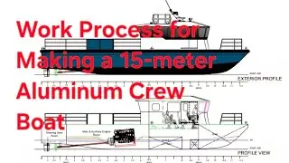 Work Process for Making a 15-meter Aluminum Crew Boat - Batam Shipyard