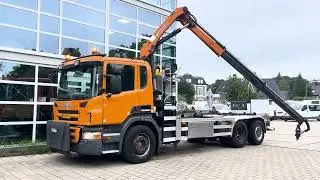SOLD!!! Scania P 320 B 6x2*4 + HMF 835 + HYVA Haakarm BX-BR-90