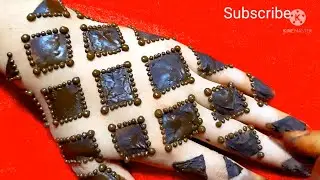 very easy and simple mehendi design tutorial using cello tape|| beginners henna design tutorial
