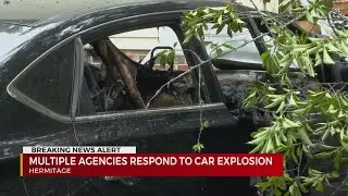 Car explosion investigation underway in Hermitage