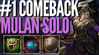 ONE OF THE BEST SOLO LANERS | Smite Season 9 Ranked Conquest | MULAN SOLO