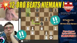 Faustino Oro vs Hans Moke Niemann 🔥 | ROUND 11 | Titled Tuesday