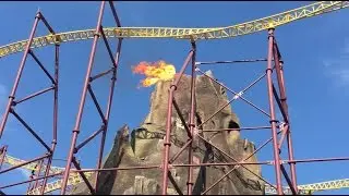 Volcano, The Blast Coaster off-ride HD Kings Dominion