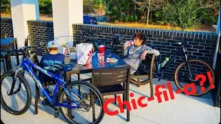 We took our MTBs to Chic-fil-a?!! 🔥WHEELIES🔥