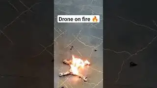 Drone jal gaya 🔥| i burned my drone 🎇 #facttech14 #shorts #tech #viral