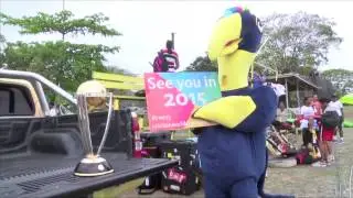 Trophy rides the waves in PNG
