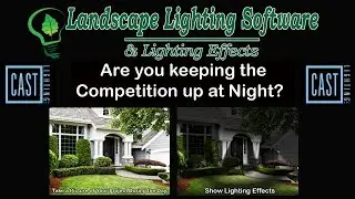 Cast Lighting Fixtures used in Landscape Lighting Software