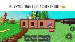 Lilac method is the 🔑 #growagarden #roblox #lilacmethod #robloxdavid