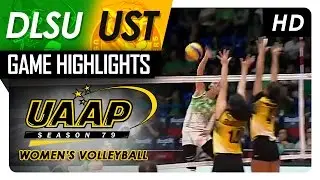 DLSU vs UST | Game Highlights | UAAP 79 WV | March 29, 2017