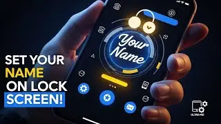 How to set your name on your mobile lock screen /How to put your name on your mobile lock screen.