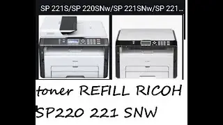 sp220 ricoh snw off chip reset toner refill end