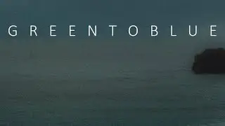 Green to blue  | 1 Hour loop | view of the fog rainy day | beach photo