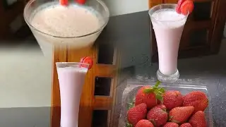 Strawberry Milkshake 😋 Easy and Tasty 