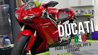 Ducati 848 Transformation | Paint Correction, PPF & 10-Year Ceramic Coating!