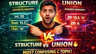 Structure vs Union in C | Difference Between Structure and Union | C Programming in Hindi