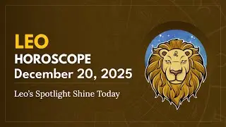 Daily LEO Horoscope (December 20, 2025) ♌️ 🌟 Leo&rsquo;s Spotlight Shine Today