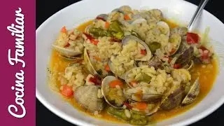 Arroz con almejas y espárragos trigueros | Javier Romero