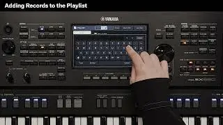 PSR-SX920/SX720- How to use the Playlist