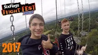 FRIGHT FEST VLOG AT SIX FLAGS NEW ENGLAND!!