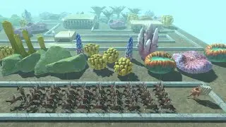 Pig Escort Mission ANCIENT HUMAN in DEEP SEA CITY Animal Revolt Battle Simulator