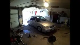 Замена датчика детонации D16 Civic 2000