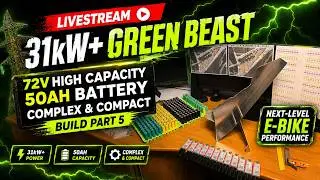 Master Jeffrey Henderson is live (31kW+ Green Beast E-Bike 72V High Capacity 50Ah Battery Build P5