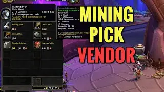 Exodar Mining Pick Vendor Location (WoW TBC)