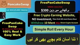 Free Pancake Swap Token Daily 300$ Free Win || Simple Roll Every Hour || Free Crypto Earning Site